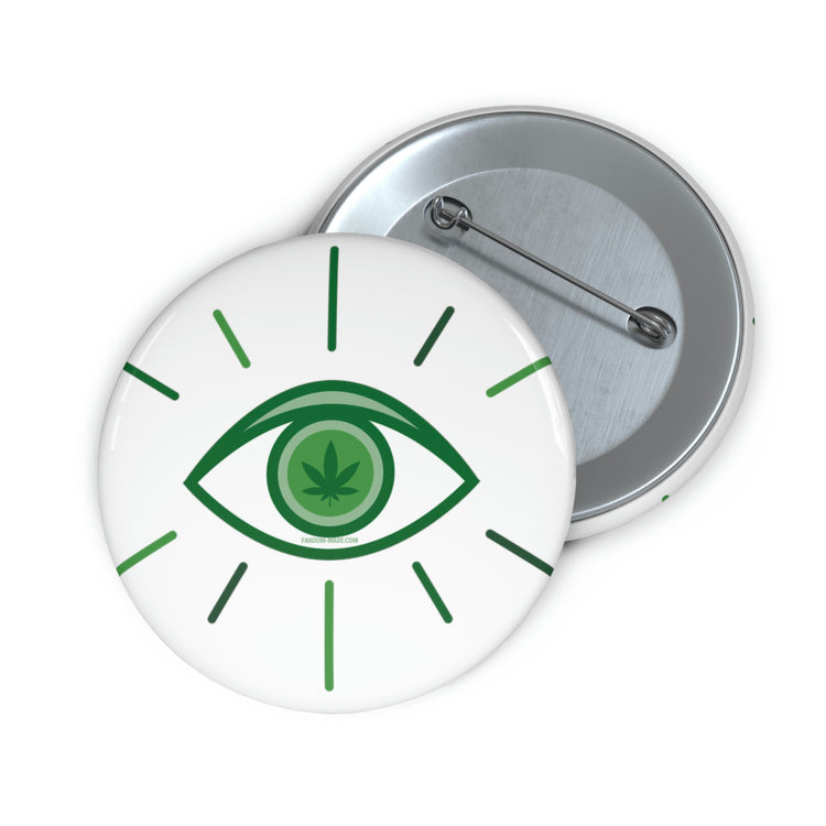 Pot Leaf Third Eye Pins - Fandom-Made
