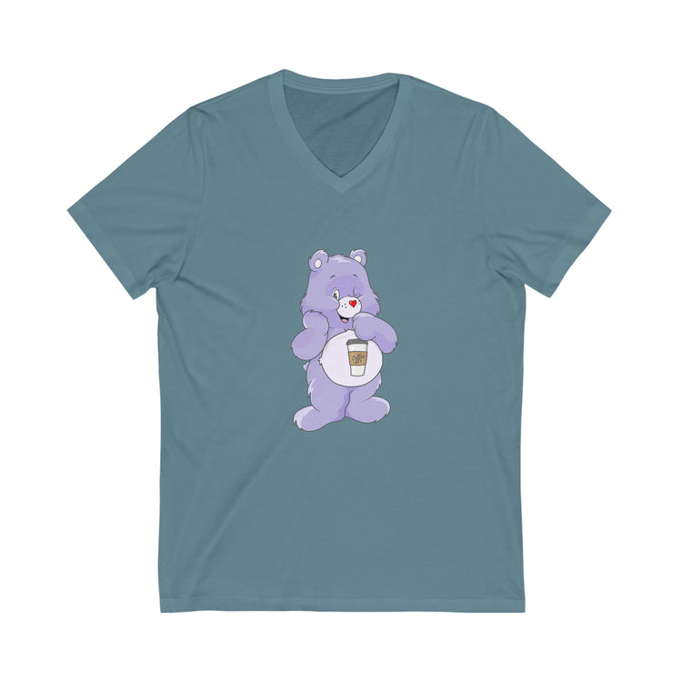 Care Bears, Coffee Bear V-Neck Tee - Fandom-Made