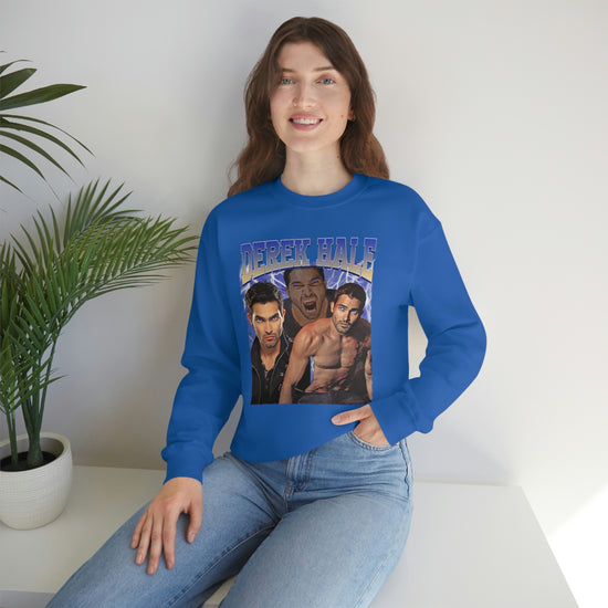 Derek Hale Crewneck Sweatshirt (shirtless collage) - Fandom-Made