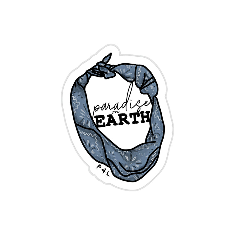 Paradise on Earth Die-Cut Sticker - Fandom-Made