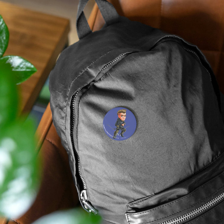 Hawkeye Round Pin - Fandom-Made