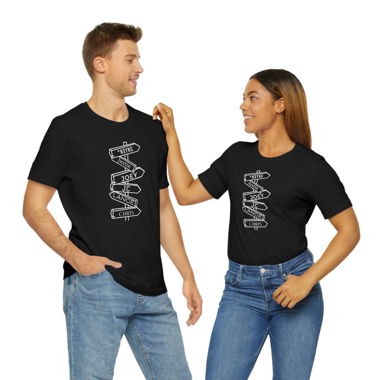*NSync (names) Short Sleeve Tee - Fandom-Made