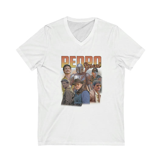 Pedro Pascal Unisex V-Neck Tee - Fandom-Made