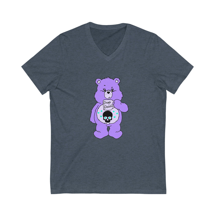 Drop-Dead Care Bear V-Neck Tee - Fandom-Made