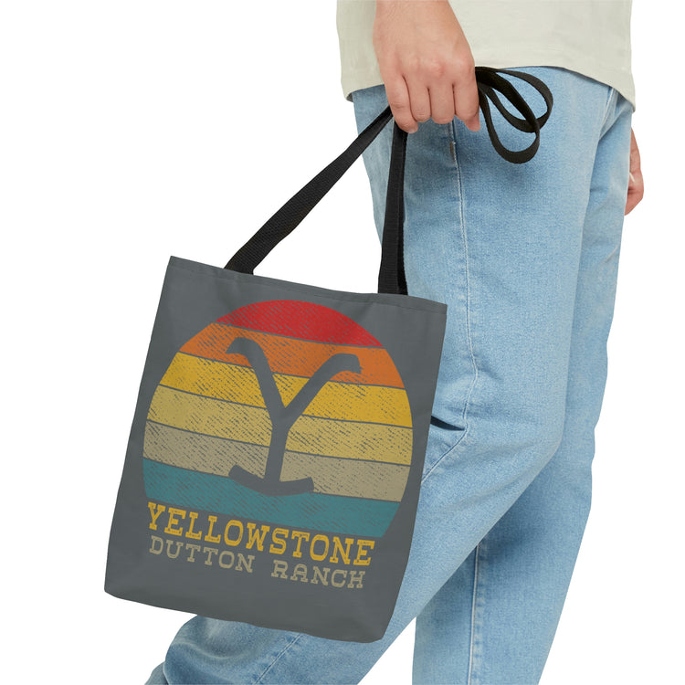 Yellowstone Retro Sunset Tote Bag - Fandom-Made