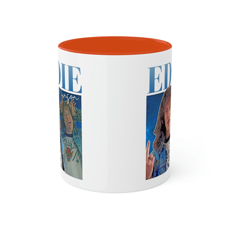 Eddie Munson Collage Mug, 11oz - Fandom-Made