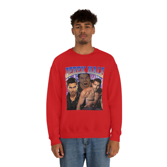 Derek Hale Crewneck Sweatshirt (shirtless collage) - Fandom-Made