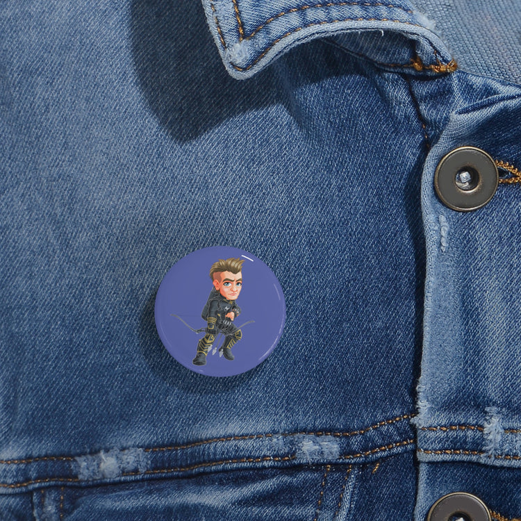 Hawkeye Round Pin - Fandom-Made
