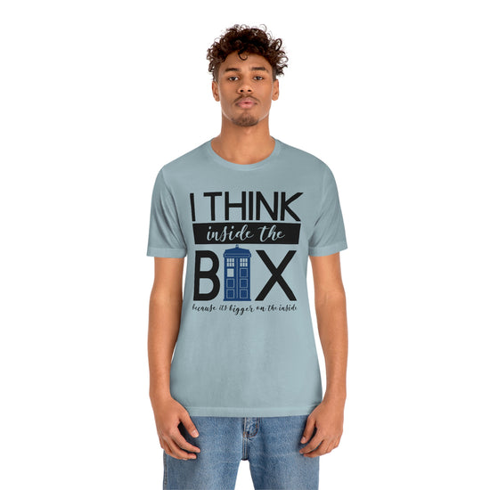 Doctor Who Unisex Jersey Short Sleeve Tee - I think Inside The Box - Fandom-Made