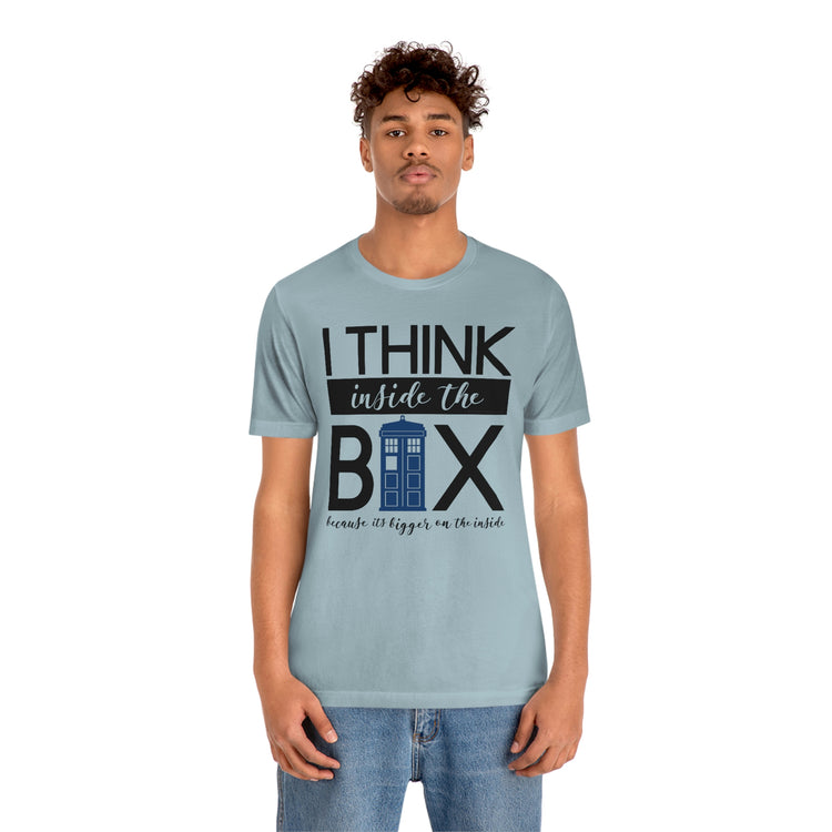 Doctor Who Unisex Jersey Short Sleeve Tee - I think Inside The Box - Fandom-Made