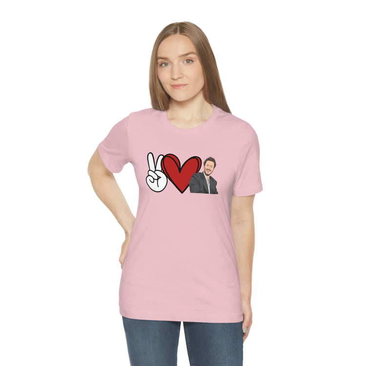 Peace, Love, Joseph Quinn Tee - Fandom-Made