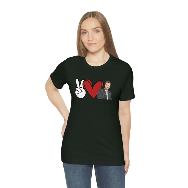 Peace, Love, Joseph Quinn Tee - Fandom-Made
