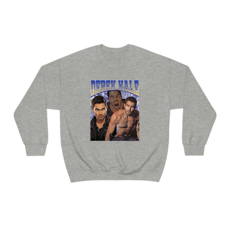 Derek Hale Crewneck Sweatshirt (shirtless collage) - Fandom-Made