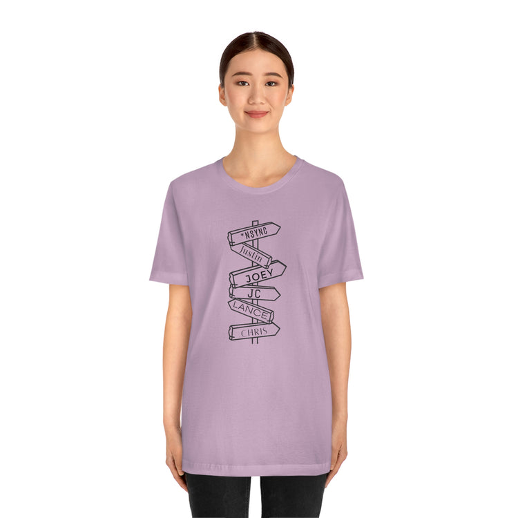 *NSync (names) Short Sleeve Tee - Fandom-Made