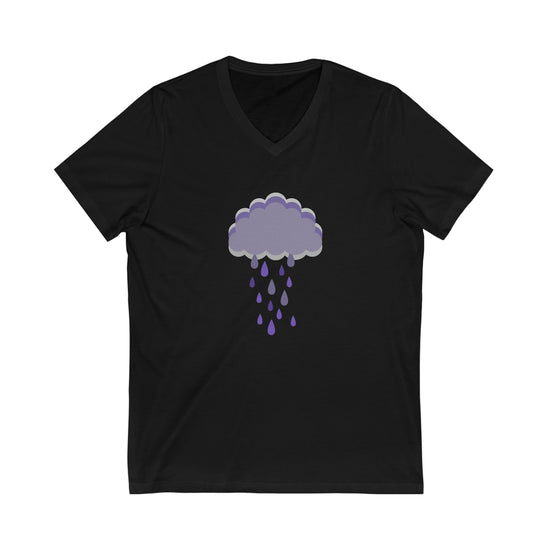 Purple Rain Short Sleeve V-Neck Tee - Fandom-Made