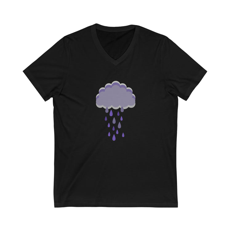 Purple Rain Short Sleeve V-Neck Tee - Fandom-Made