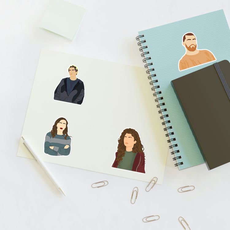 Euphoria Sticker Sheets (set 1) - Fandom-Made