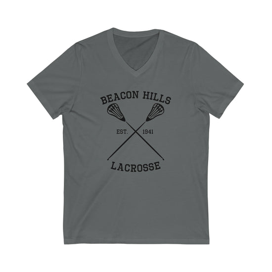 Beacon Hills Lacrosse Short Sleeve V-Neck Tee - Fandom-Made