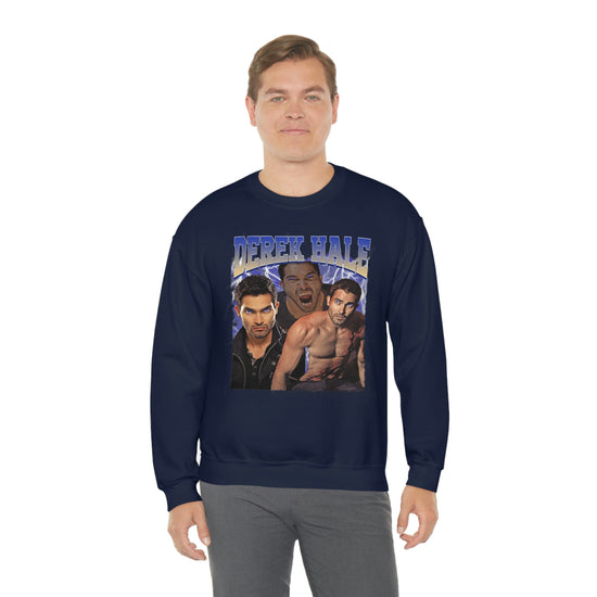 Derek Hale Crewneck Sweatshirt (shirtless collage) - Fandom-Made