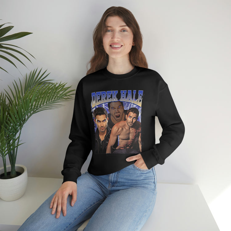 Derek Hale Crewneck Sweatshirt (shirtless collage) - Fandom-Made