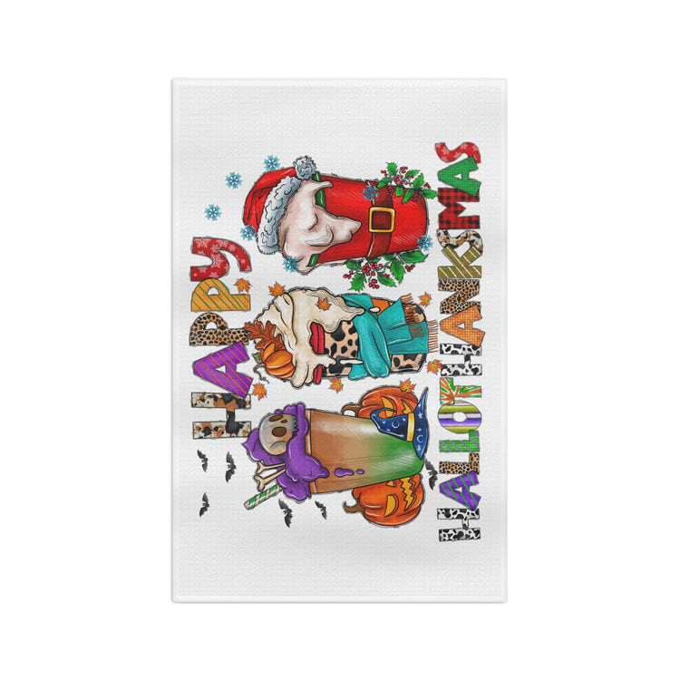 Happy HalloThanksMas Tea Towel - Fandom-Made