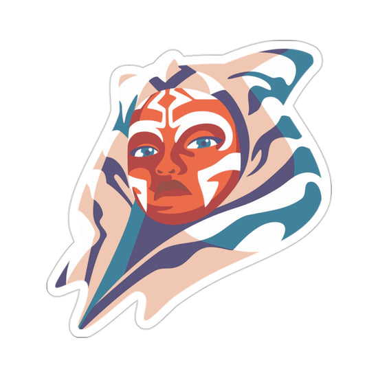 Ahsoka Tano Die-Cut Sticker (face) - Fandom-Made