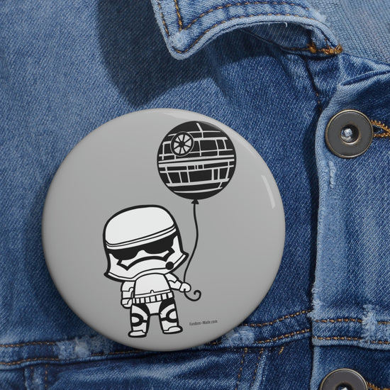 Storm Trooper Balloon Pin - Fandom-Made