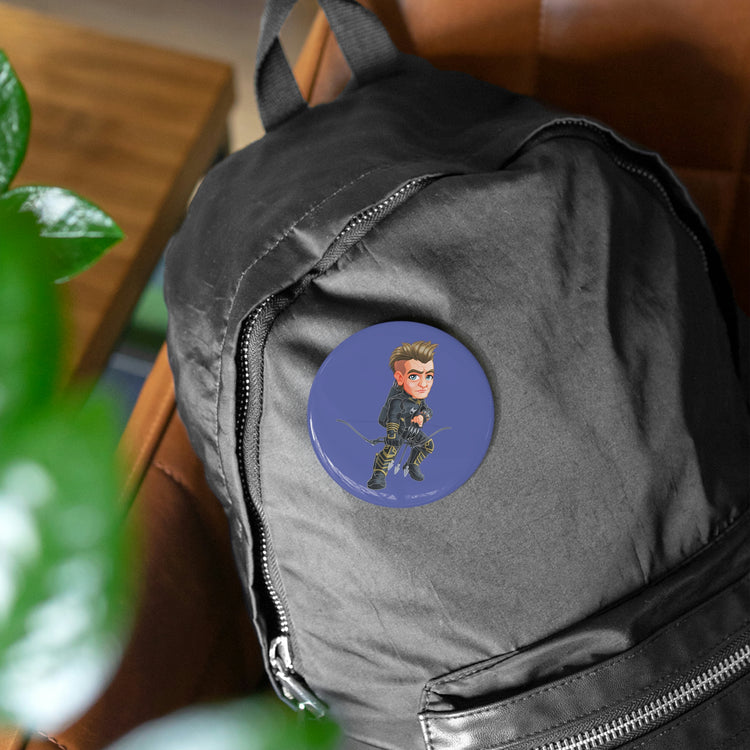Hawkeye Round Pin - Fandom-Made