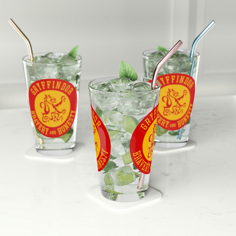 Gryffindor Attributes Pint Glass - Fandom-Made
