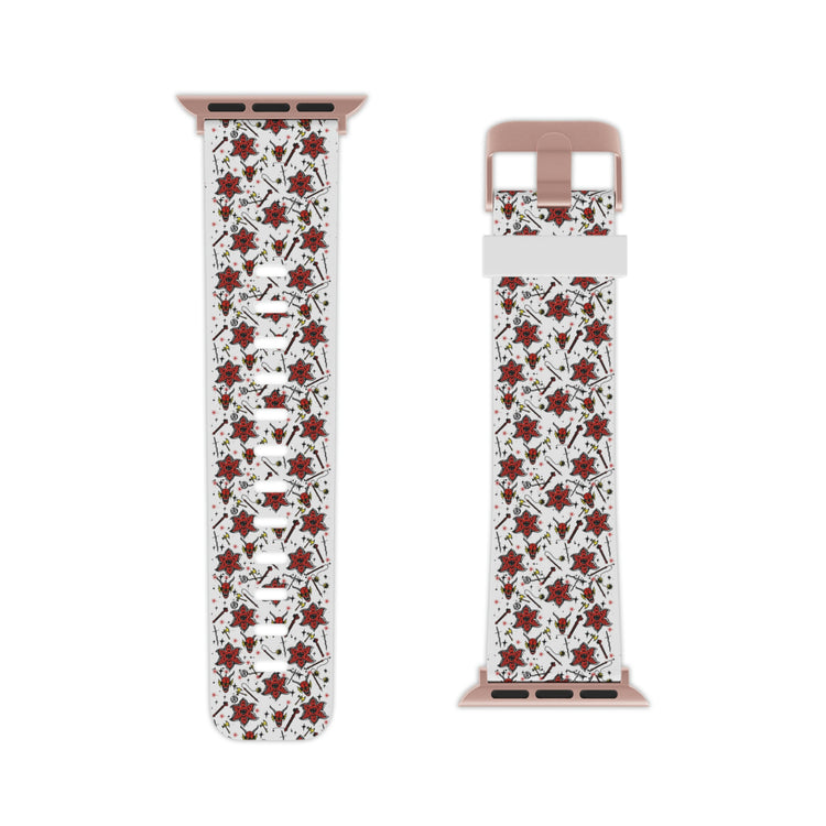 Stranger Things Hellfire Icons Apple Watch Band - Fandom-Made