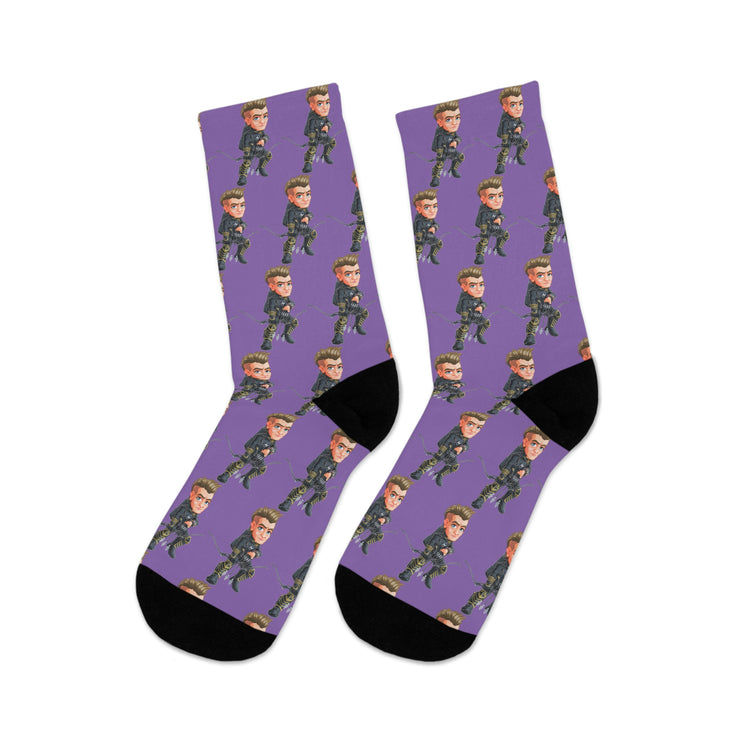 Hawkeye Socks - Fandom-Made