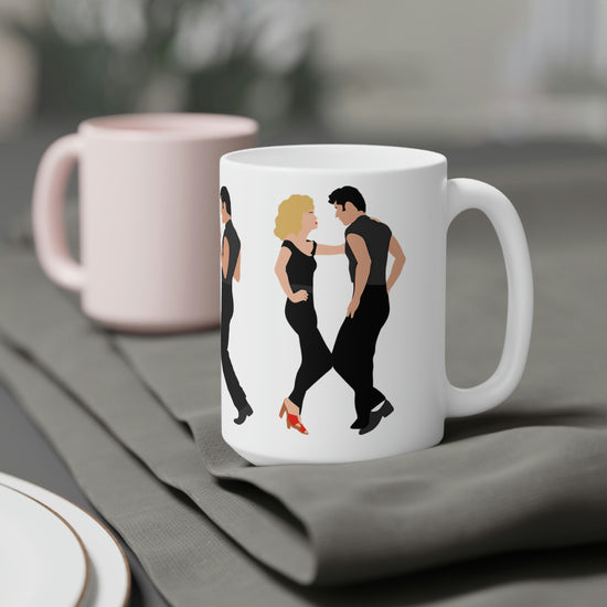 Sandy & Danny Dancing Mugs - Fandom-Made