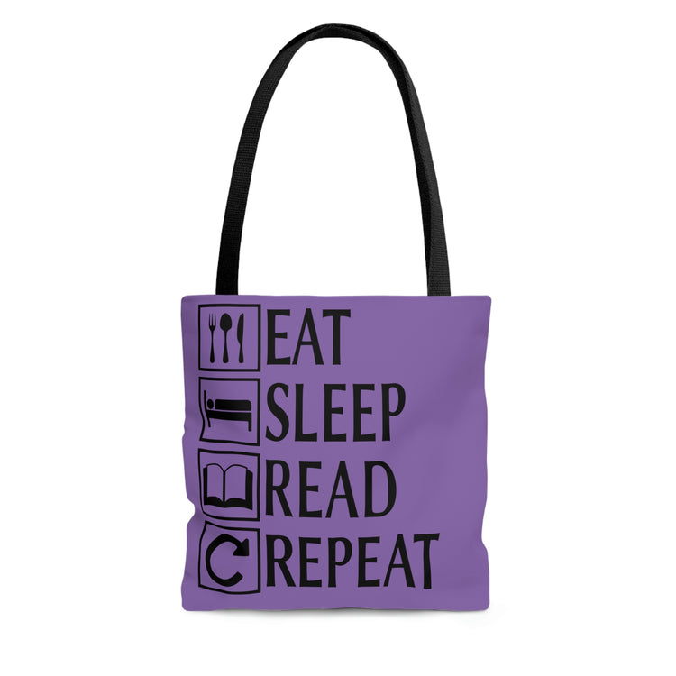Eat, Sleep, Read, Repeat Tote Bag - Fandom-Made