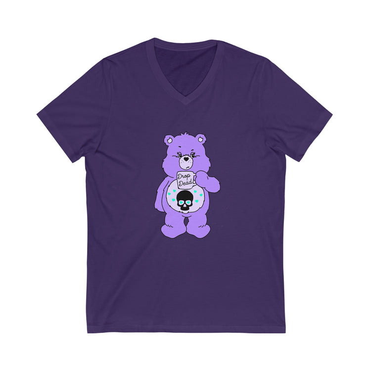 Drop-Dead Care Bear V-Neck Tee - Fandom-Made