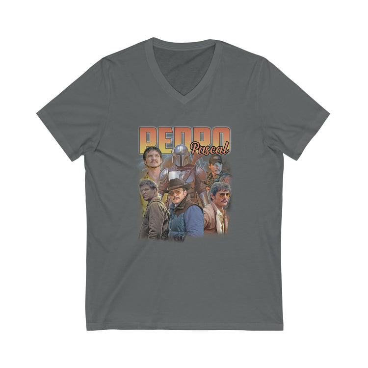 Pedro Pascal Unisex V-Neck Tee - Fandom-Made