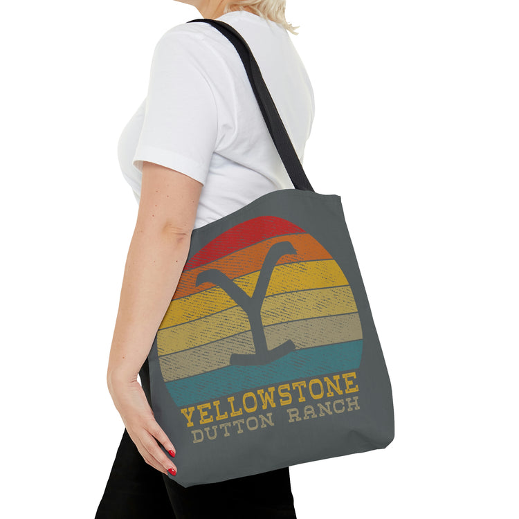 Yellowstone Retro Sunset Tote Bag - Fandom-Made