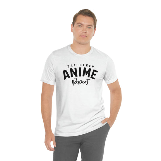 Eat, Sleep, Anime, Repeat T-Shirt - Fandom-Made