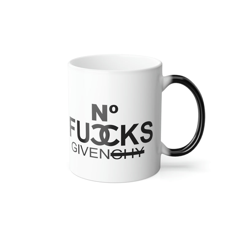 No Fuccks Given Color Morphing Mug, 11oz - Fandom-Made