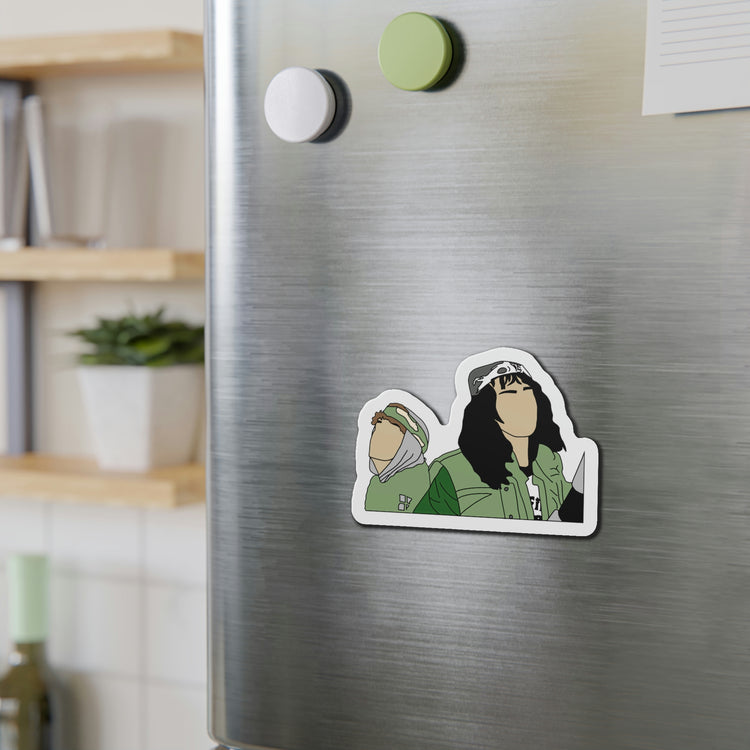 Stranger Things, Dustin and Eddie Die-Cut Magnet - Fandom-Made