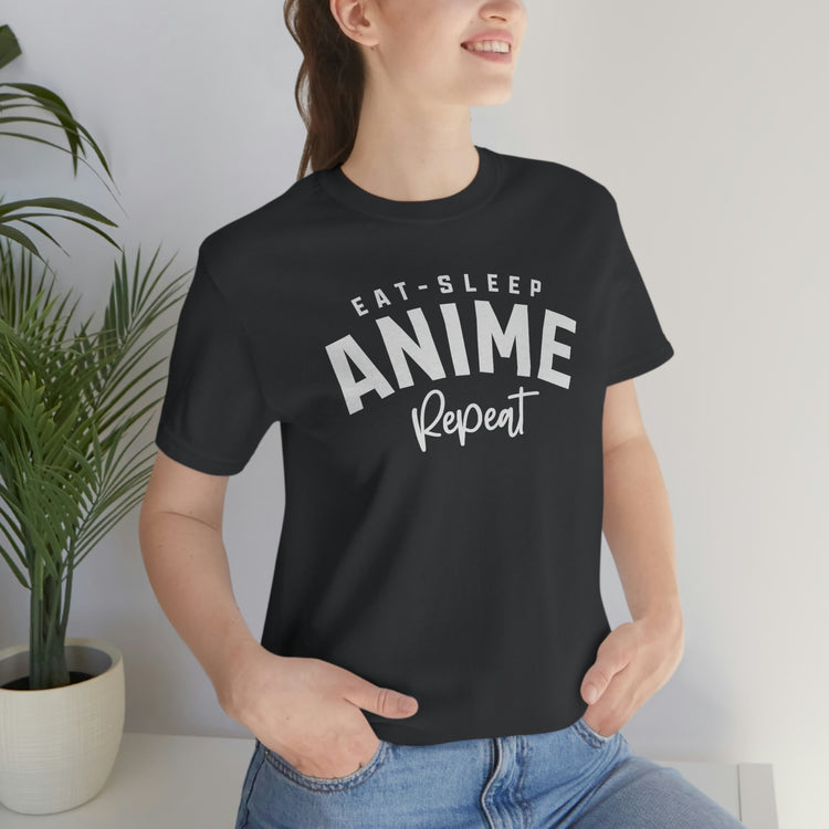Eat, Sleep, Anime, Repeat T-Shirt - Fandom-Made