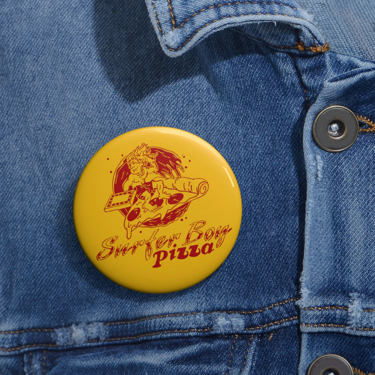Surfer Boy Pizza Pin - Fandom-Made