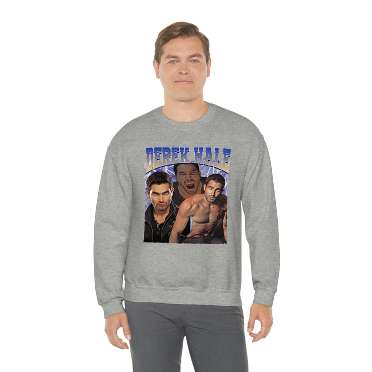 Derek Hale Crewneck Sweatshirt (shirtless collage) - Fandom-Made