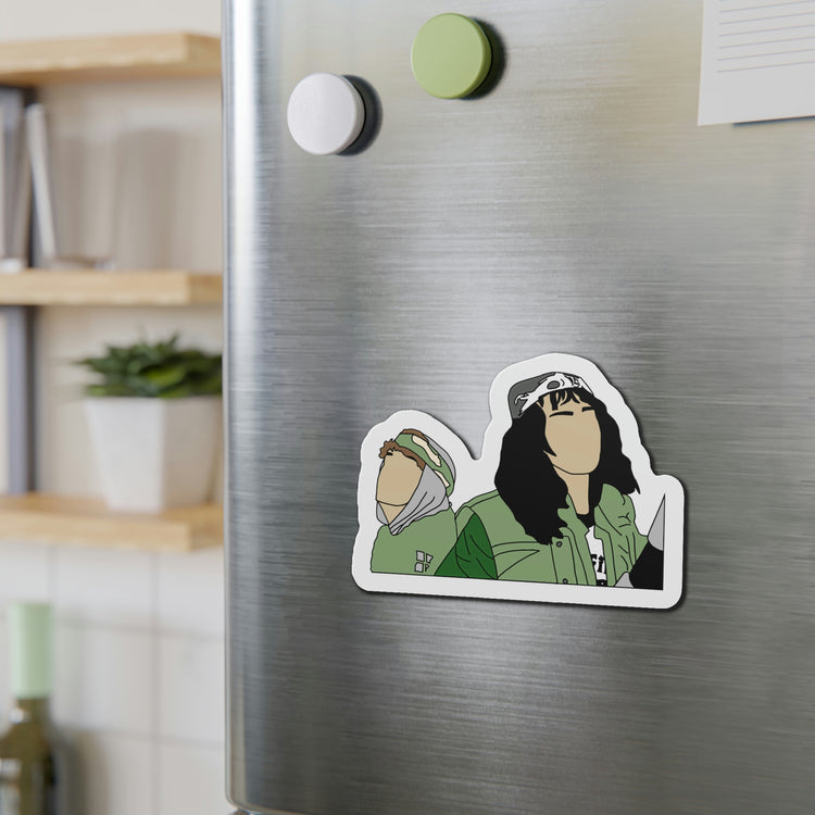 Stranger Things, Dustin and Eddie Die-Cut Magnet - Fandom-Made