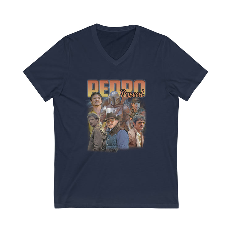 Pedro Pascal Unisex V-Neck Tee - Fandom-Made