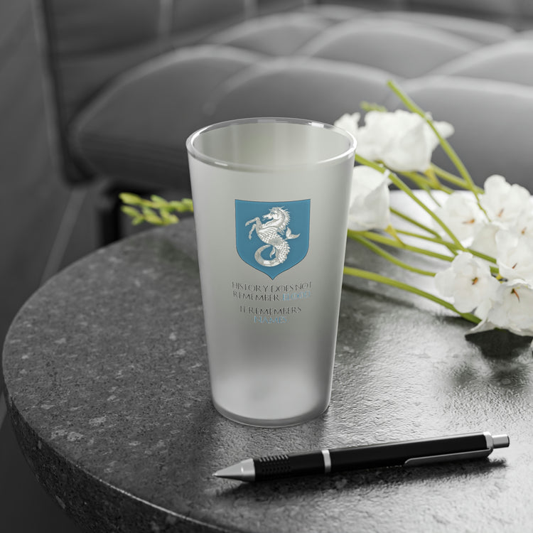 Ser Vaemond Velaryon Quote Frosted Pint Glass - Fandom-Made