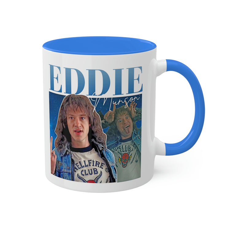 Eddie Munson Collage Mug, 11oz - Fandom-Made