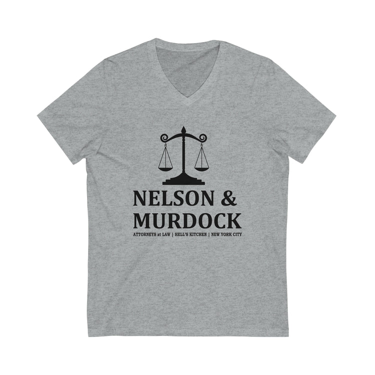 Nelson & Murdock Short Sleeve V-Neck Tee - Fandom-Made