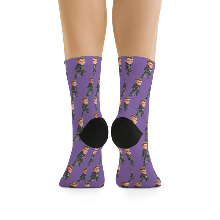 Hawkeye Socks - Fandom-Made
