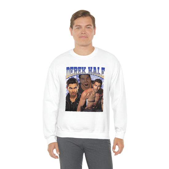 Derek Hale Crewneck Sweatshirt (shirtless collage) - Fandom-Made
