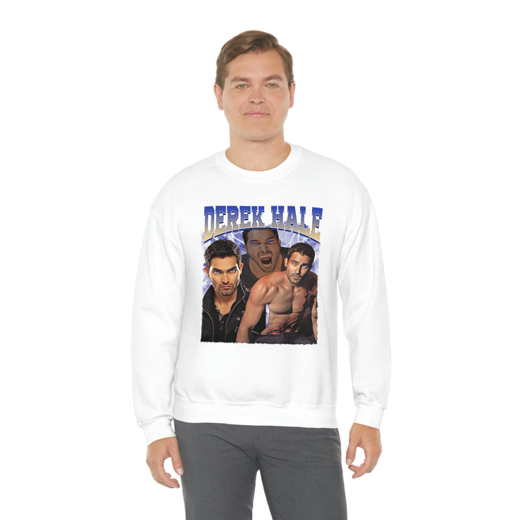 Derek Hale Crewneck Sweatshirt (shirtless collage) - Fandom-Made
